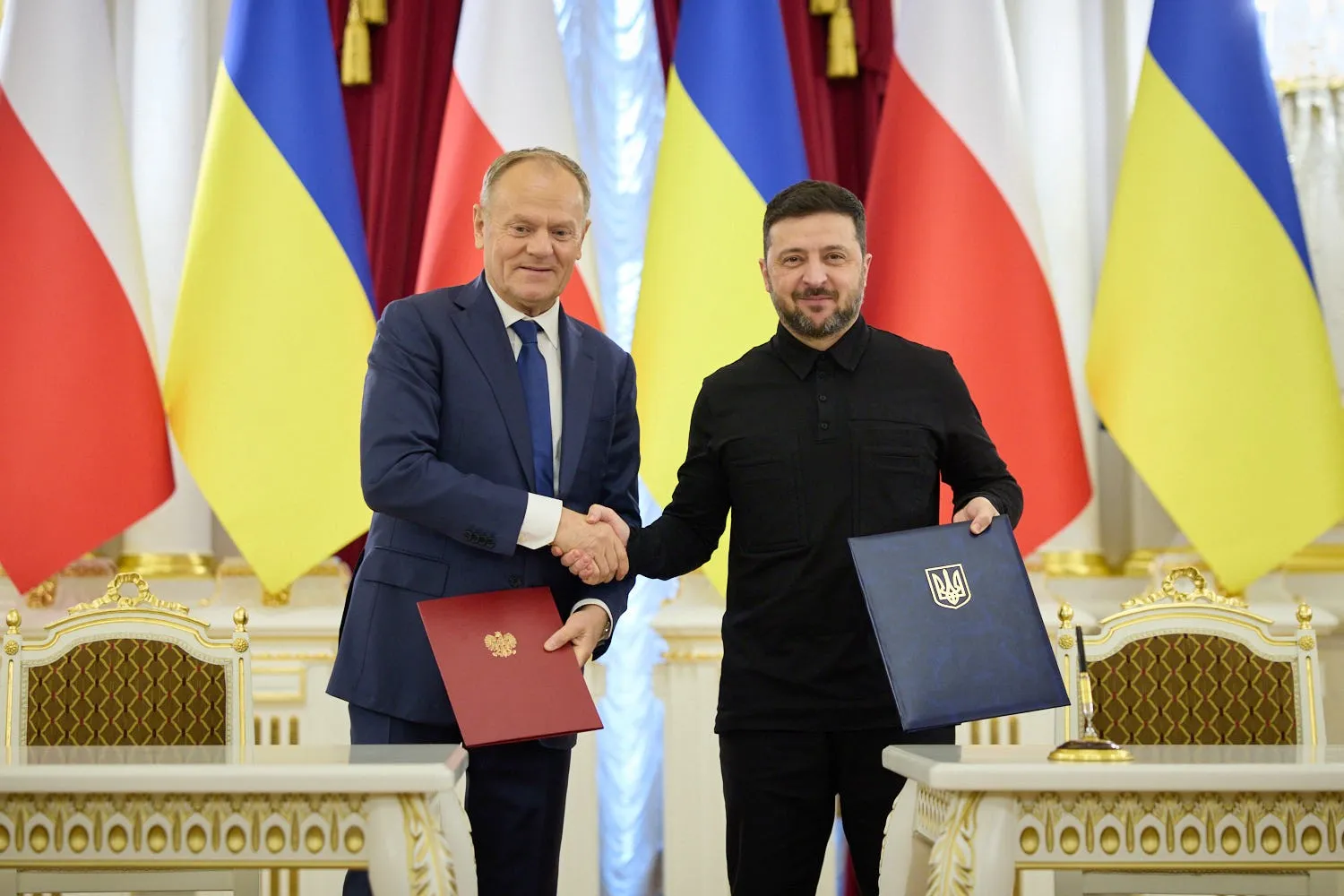 Дональд Туск и Владимир Зеленский. Fot. X@ZelenskyyUa