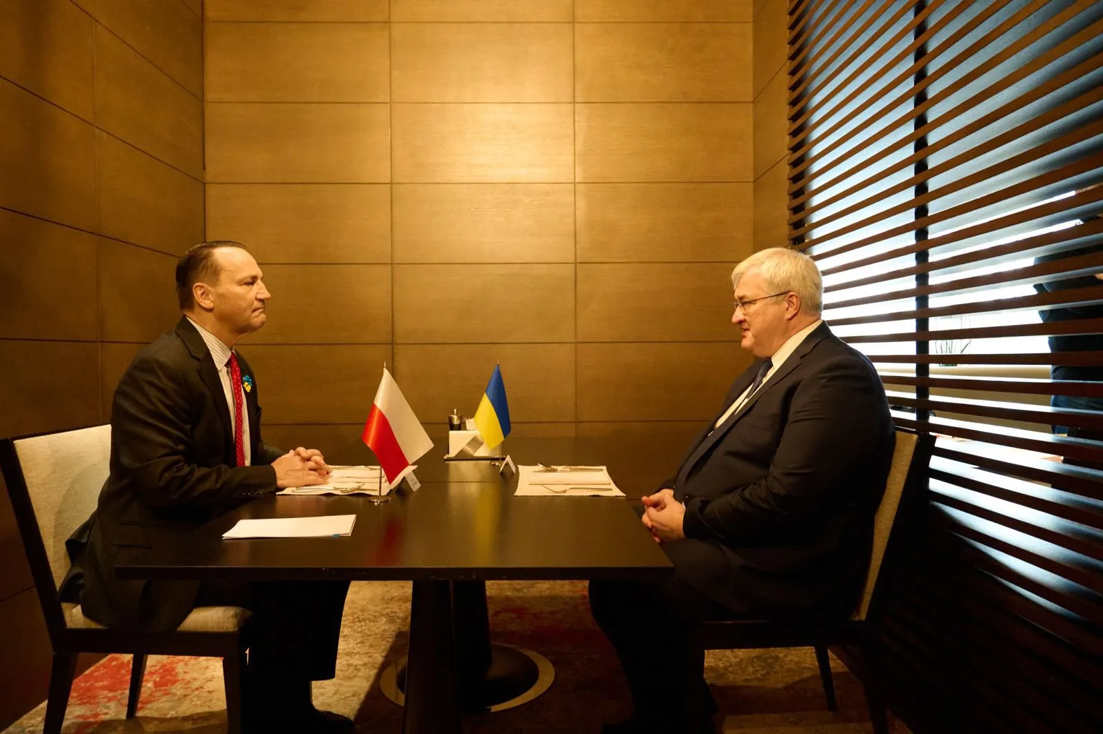 Spotkanie Sikorski-Sybiha w Kijowie, fot. X/@sikorskiradek