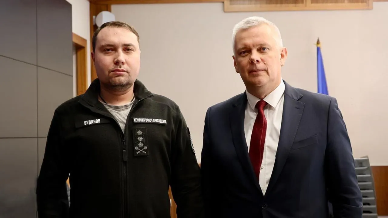 Кирило Буданов і Томаш Сємоняк. Fot. X @TomaszSiemoniak