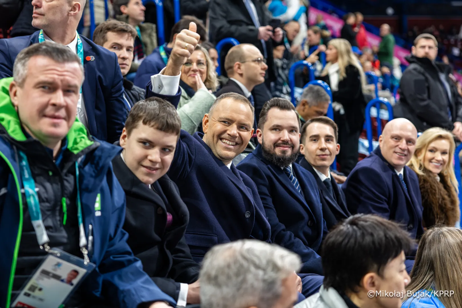 prezydent Karol Nawrocki w piątkowy wieczór uczestniczył w ceremonii otwarcia igrzysk. Fot. X/kancelaria Prezydenta/Mikołaj Bujak