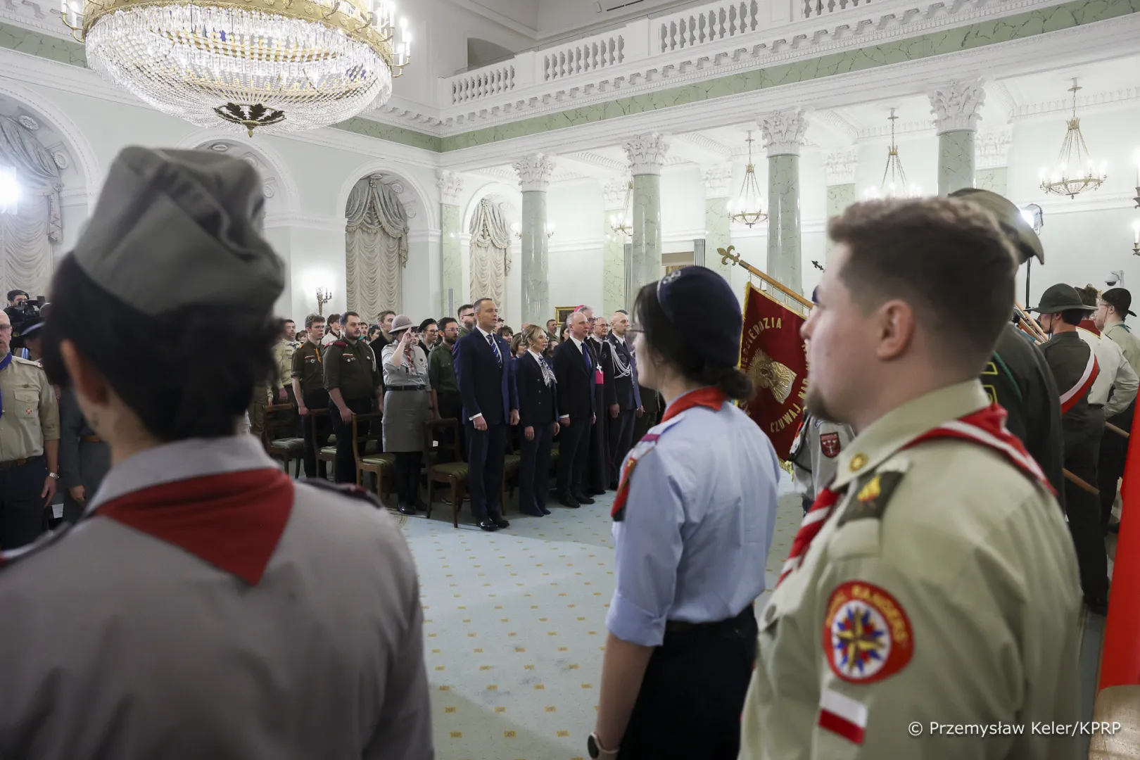 Prezydent Nawrocki: Harcerstwo wrośnięte jest wprost w polski nurt niepodległościowy i nurt suwerennej Polski. Fot. Przemysław Keler/KPRP