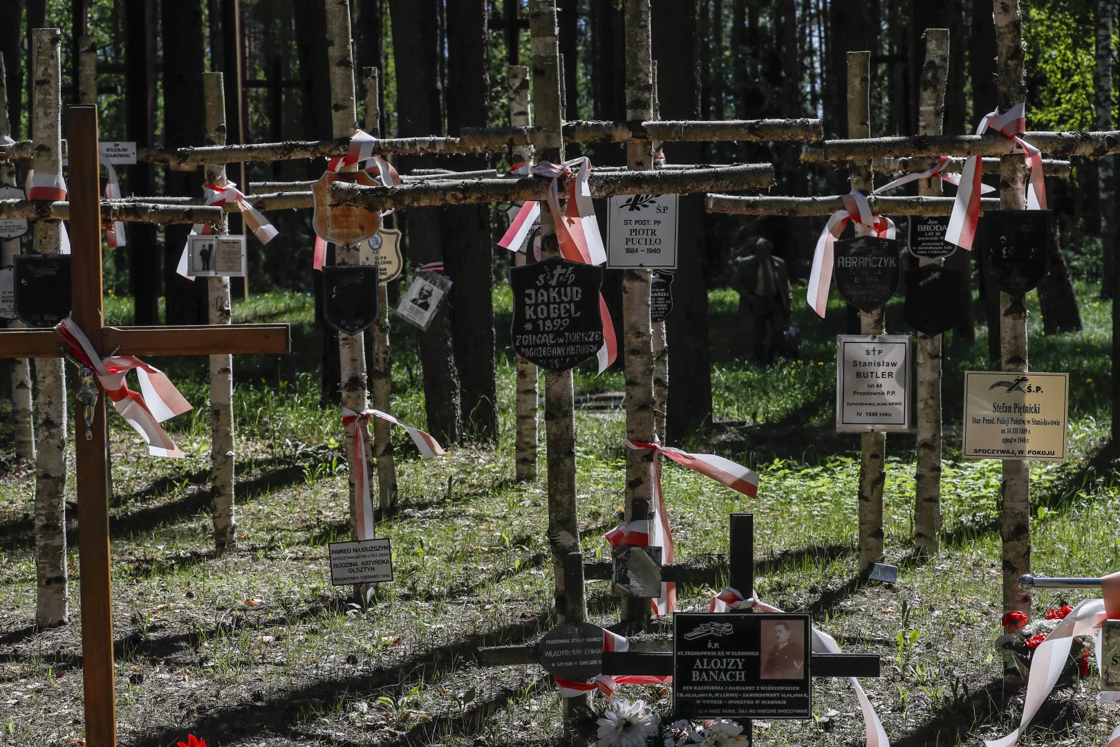 Цвинтар та меморіальний комплекс в Мєдному в Тверській області. Fot. PAP/EPA/	SERGEI ILNITSKY