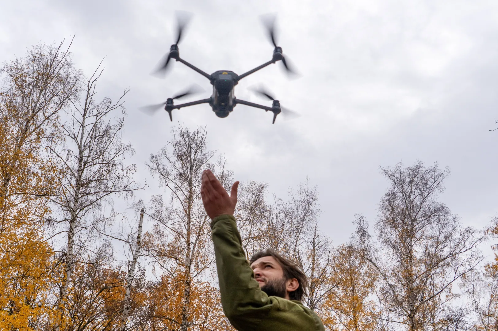 Украина. Испытание дронов. Fot. PAP/Mykola Kalyeniak