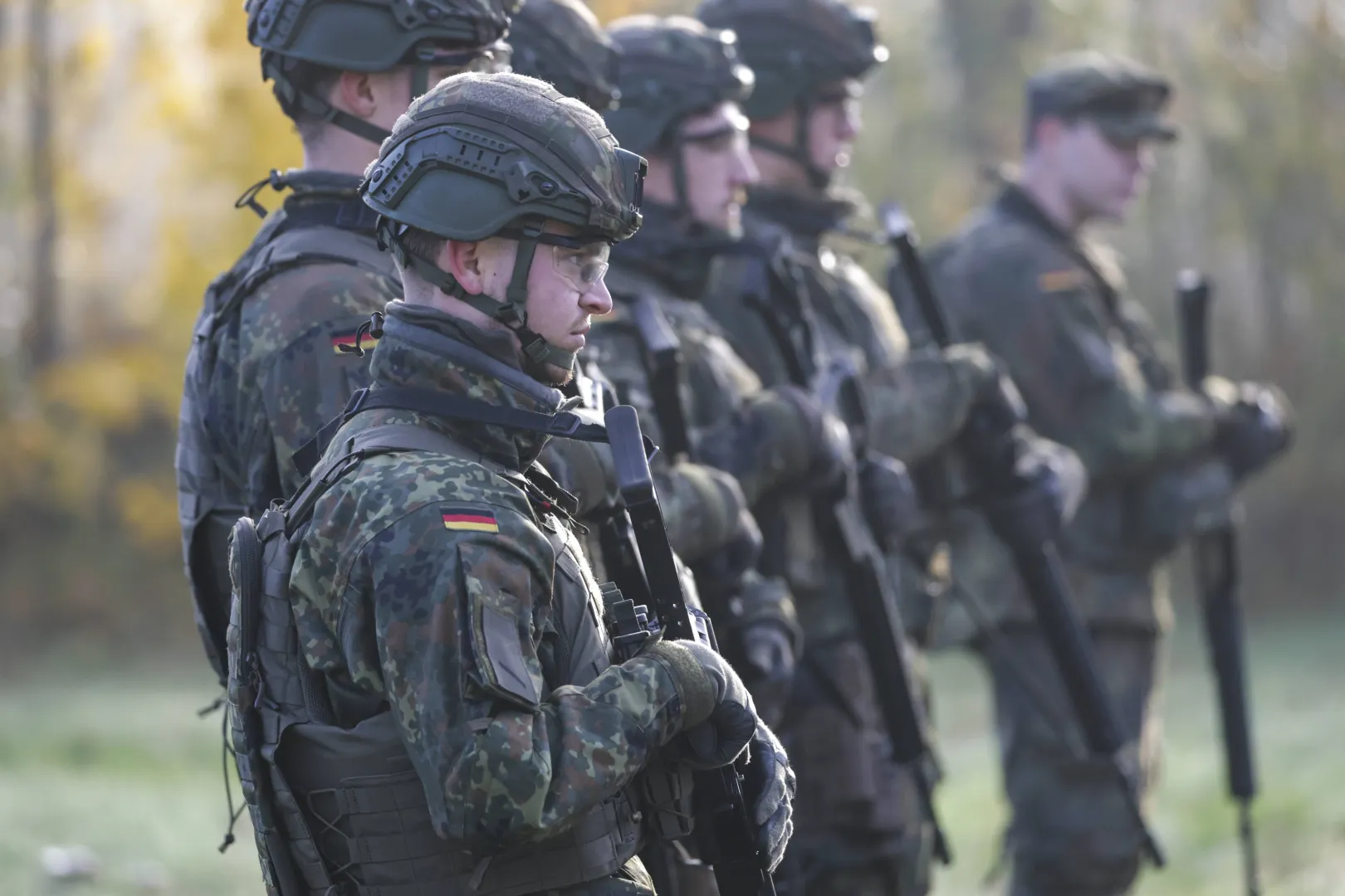 Niemieccy żołnierze. Fot. PAP/EPA/CHRISTOPHER NEUNDORF