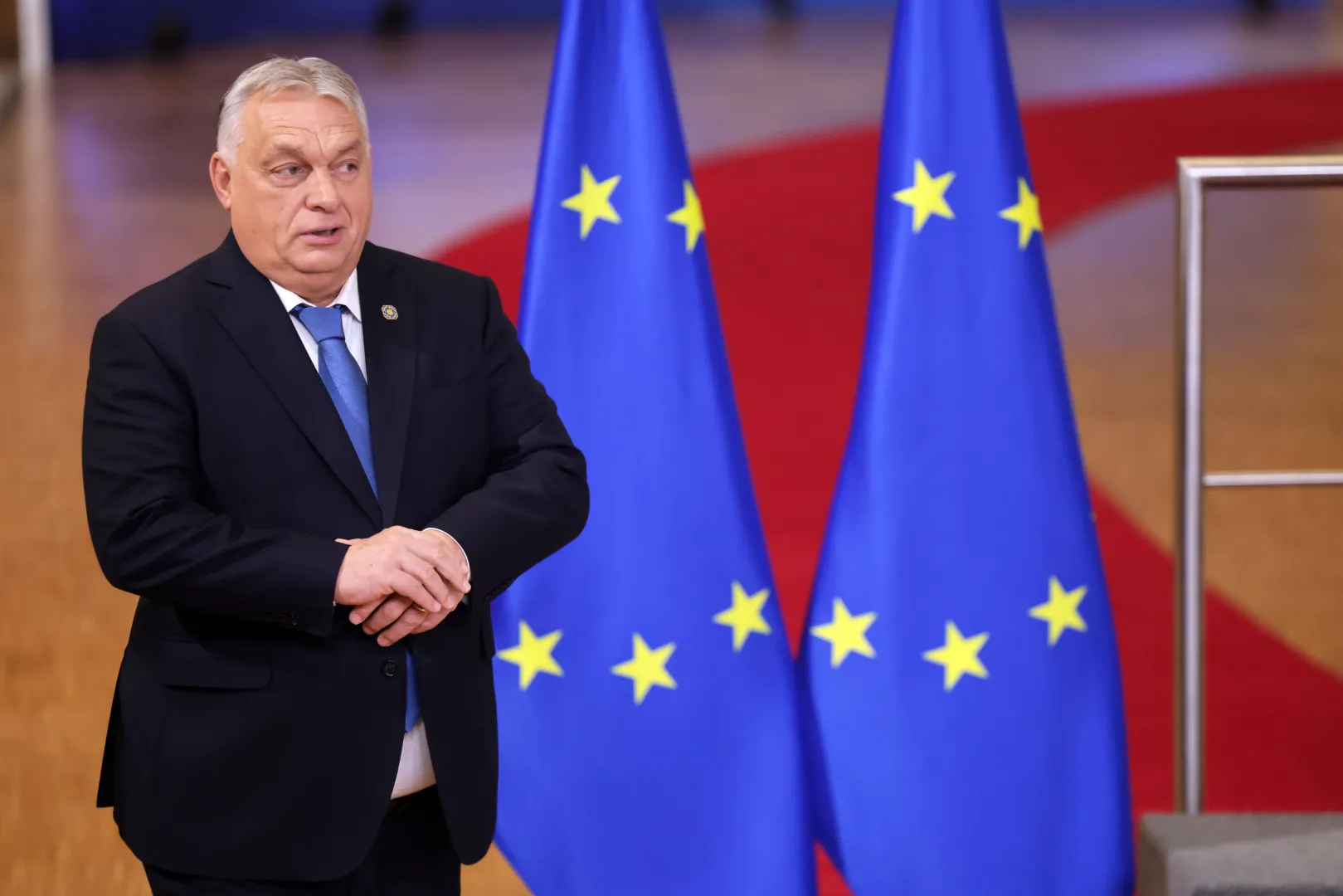 Viktor Orban. Fot. PAP/EPA/OLIVIER MATTHYS 