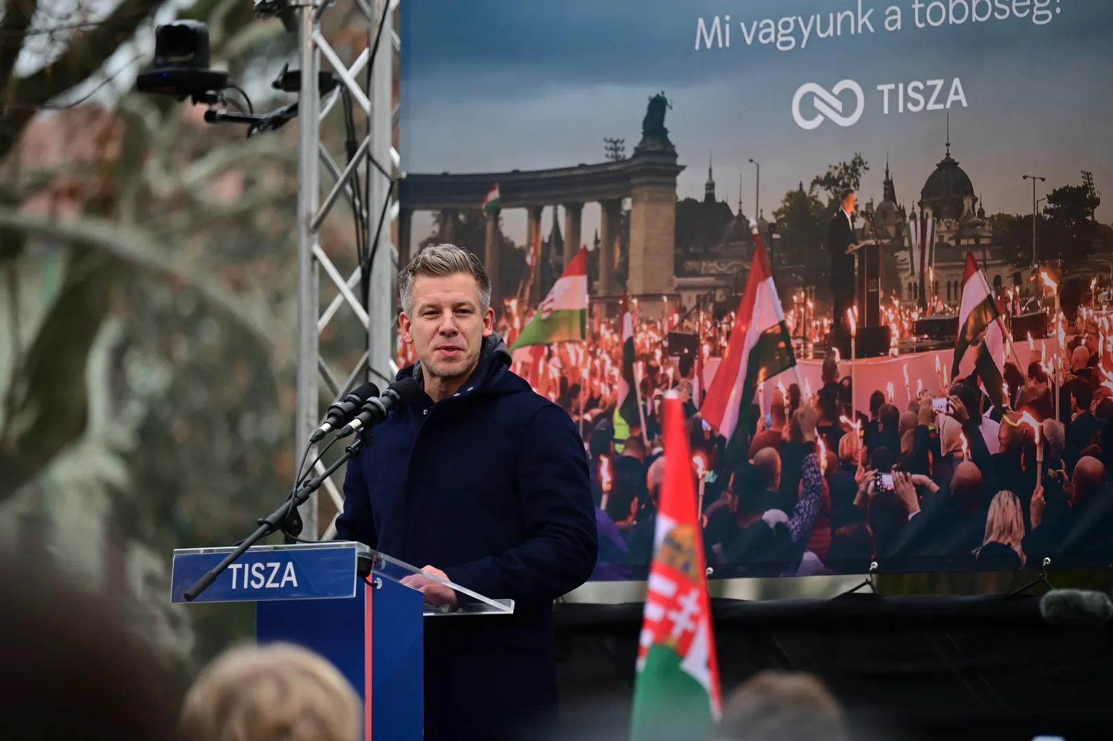 Peter Magyar, fot. PAP/EPA/MTI/ZSOLT CZEGLEDI