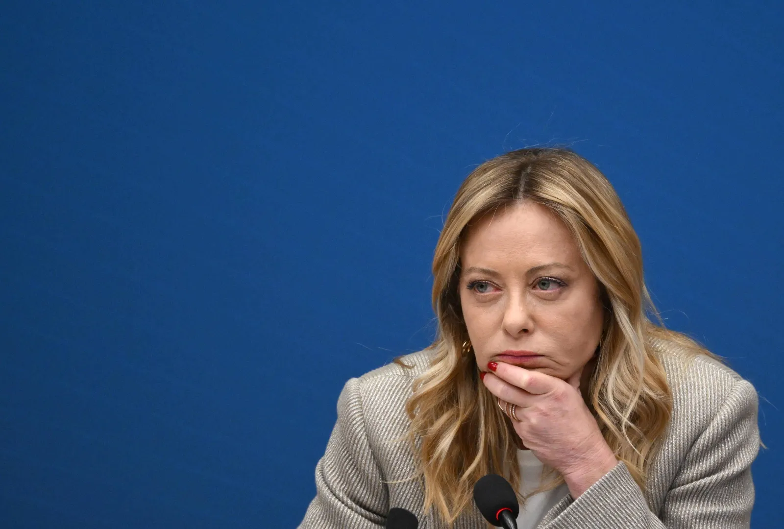 Premier Włoch Giorgia Meloni. Fot. PAP/EPA/ETTORE FERRARI