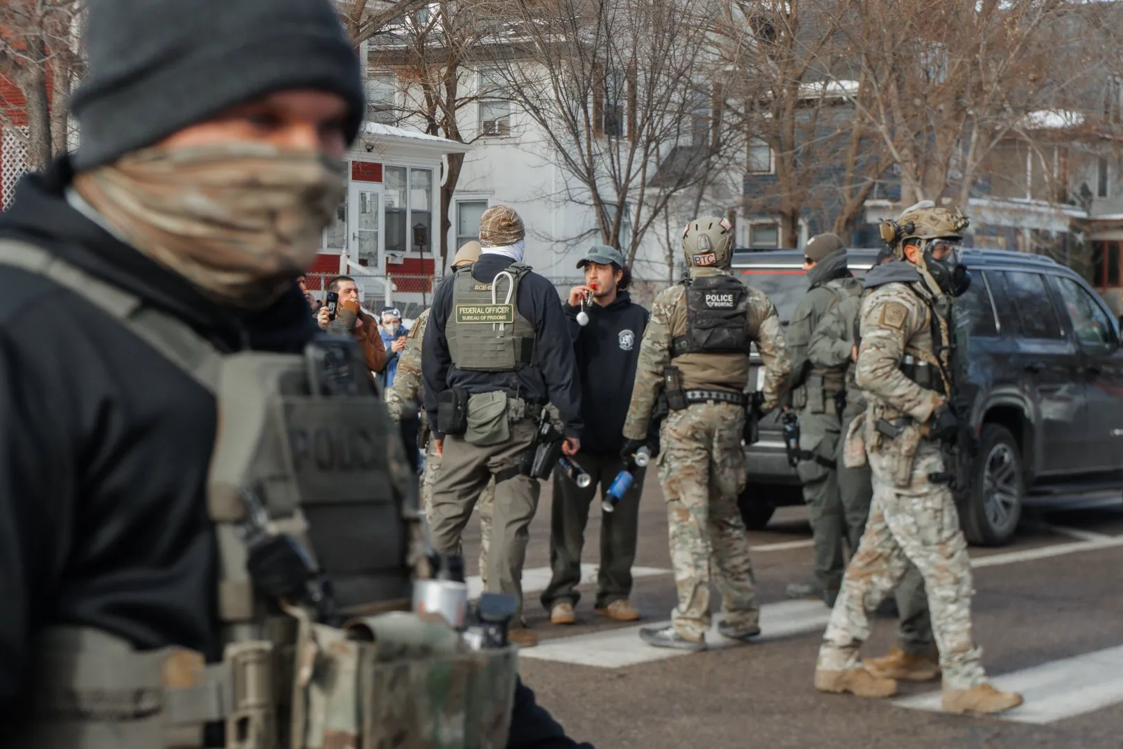 Patrol ICE. Zdj. Ilustracyjne. Fot. PAP/ EPA/OLGA FEDOROVA