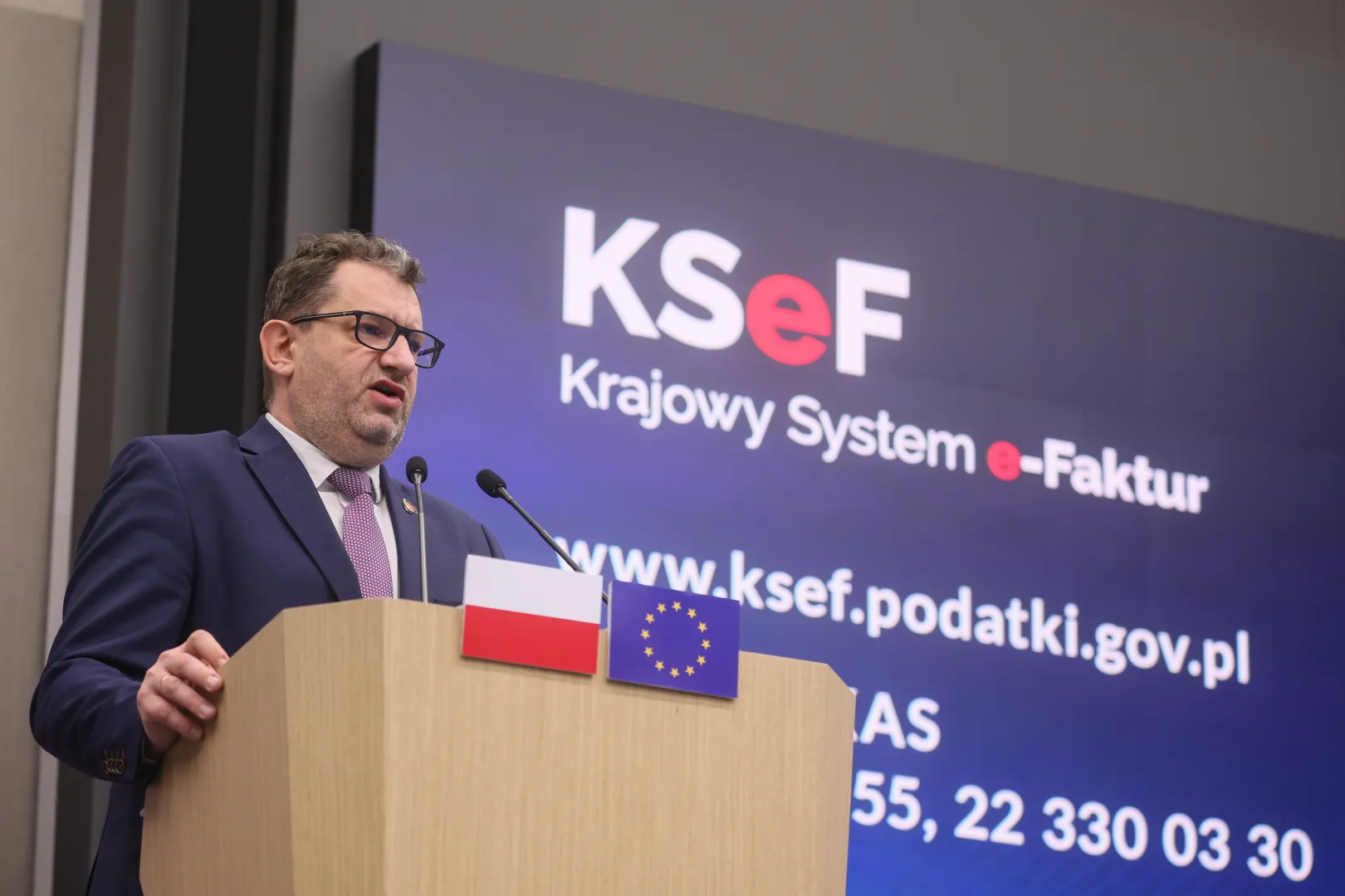 Wiceminister finansów Marcin Łoboda. Fot. PAP/	Leszek Szymański