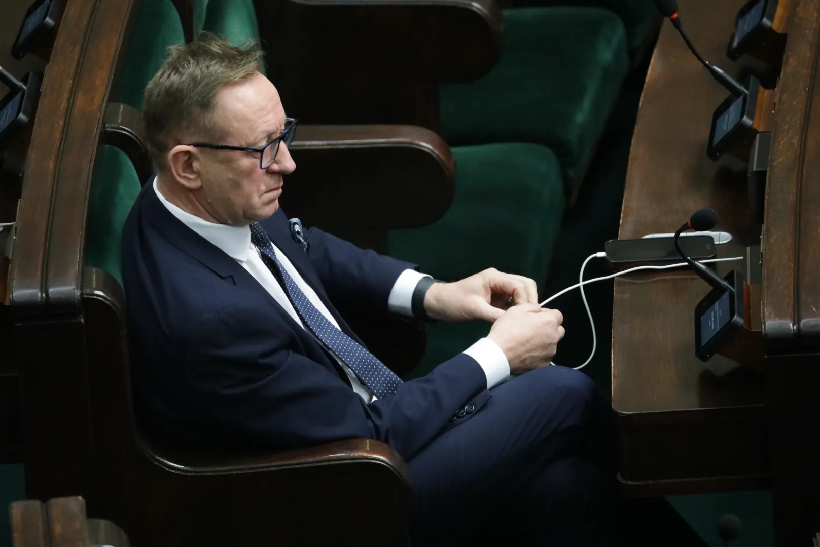 Poseł PiS Robert Telus, fot. PAP/Tomasz Gzell