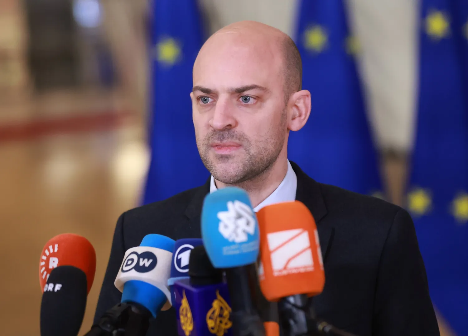 Szef MSZ Francji Jean-Noel Barrot. Fot. PAP/EPA/Olivier Hoslet