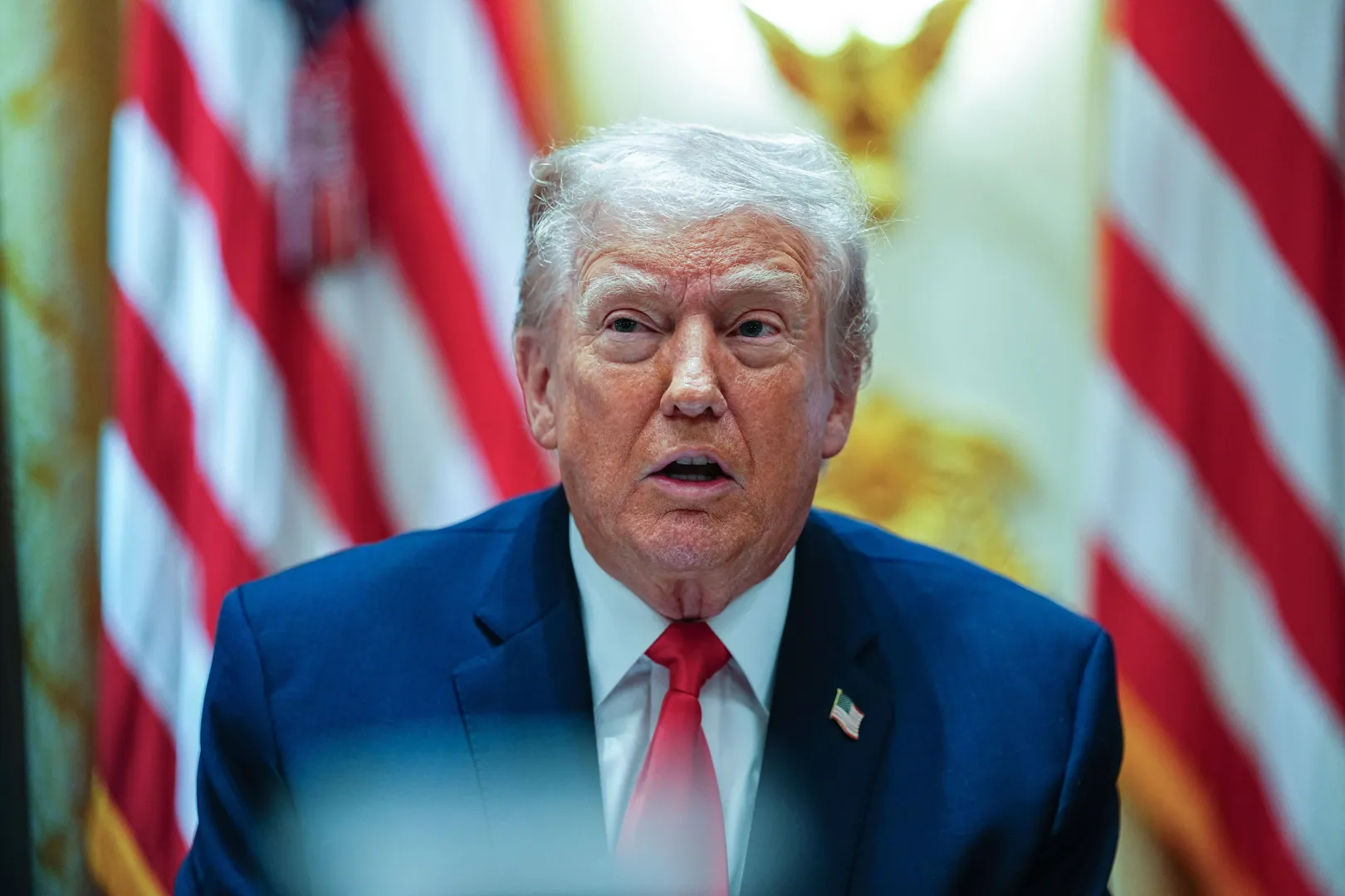 Prezydent USA Donald Trump. Fot. PAP/EPA/AARON SCHWARTZ / POOL