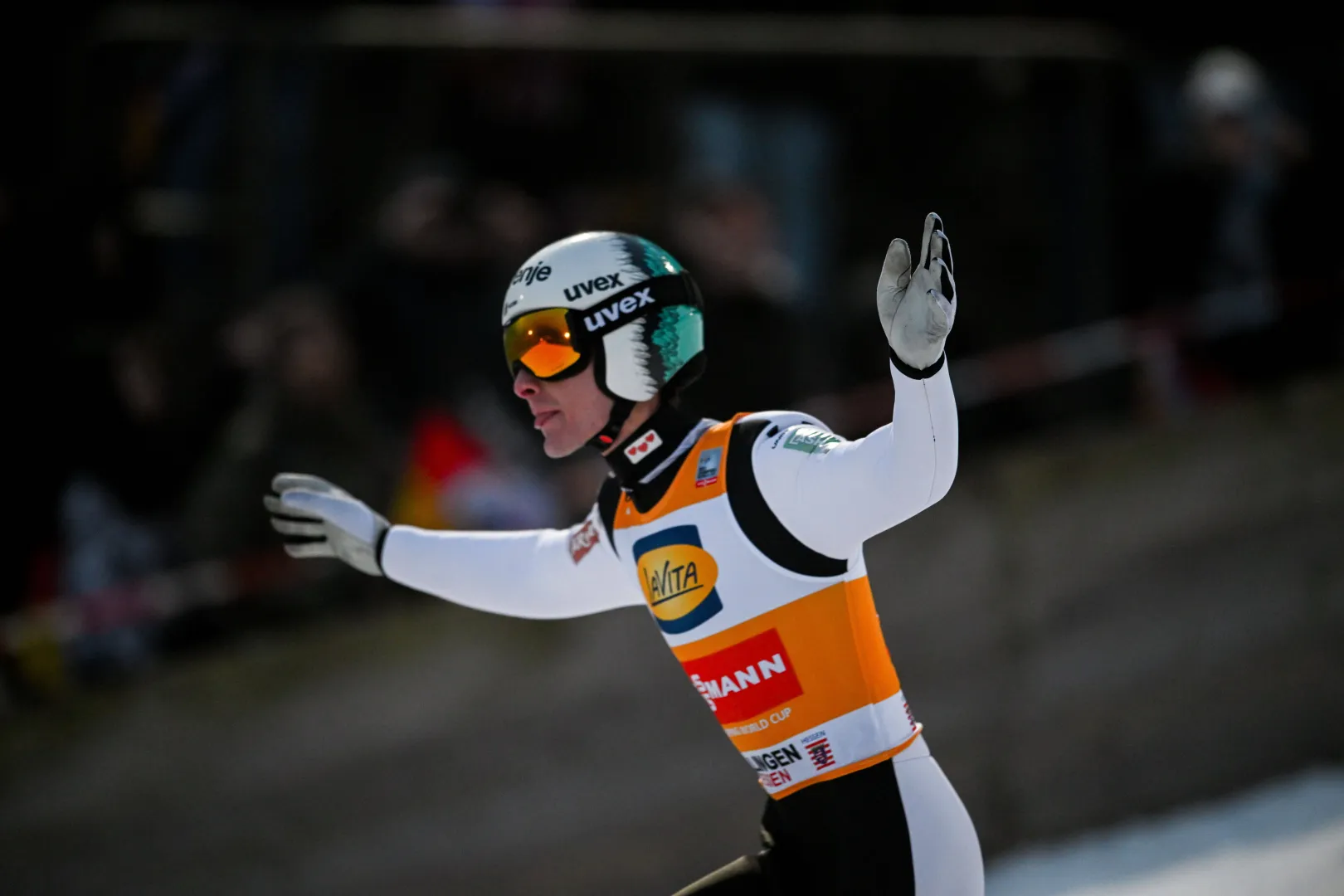 Domen Prevc. Fot. PAP/EPA/FABIAN STRAUCH