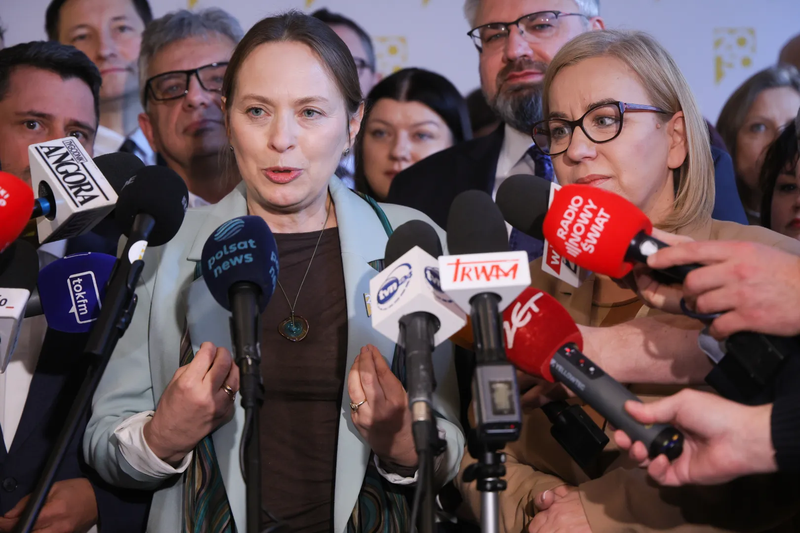 Katarzyna Pełczyńska-Nałęcz, Paulina Henning-Kloska. Fot. PAP/Rafał Guz