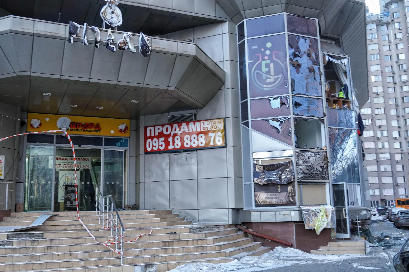 Последствия удара россиян по Одессе. Fot. PAP/Alena Solomonova