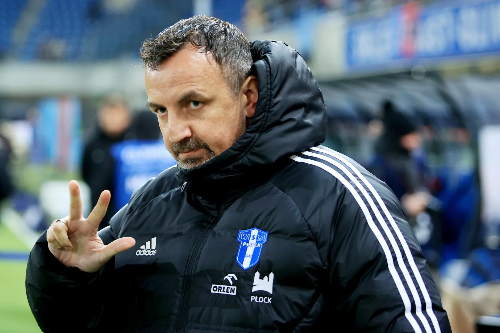 Trener Wisły Mariusz Misiura. Fot. PAP/	Jarek Praszkiewicz
