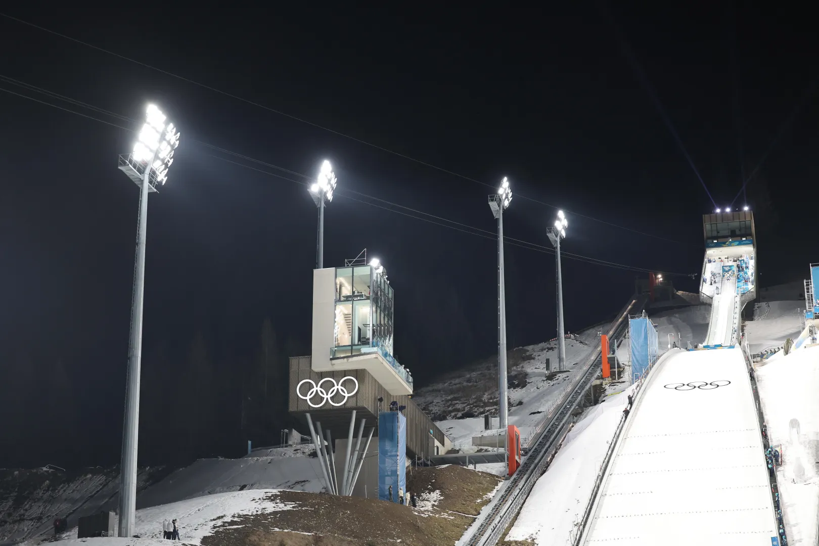 Obiekt zawodów w rywalizacji zawodników na skoczni normalnej w Predazzo. Zdj. Ilustracyjne. Fot. PAP/Grzegorz Momot