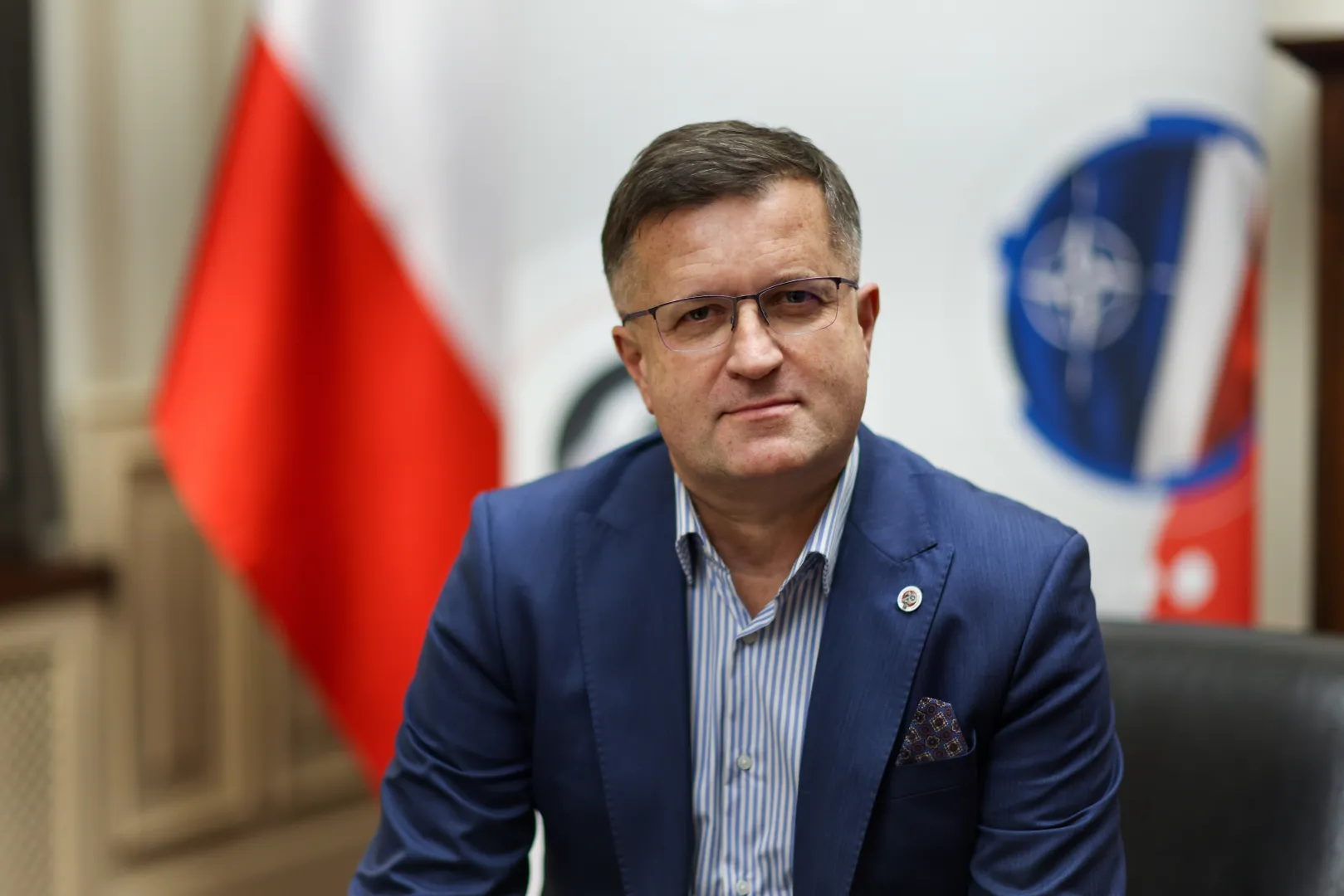 Голова Служби військової контррозвідки Польщі (SKW), бригадний генерал Ярослав Стружик. Fot. PAP/Albert Zawada