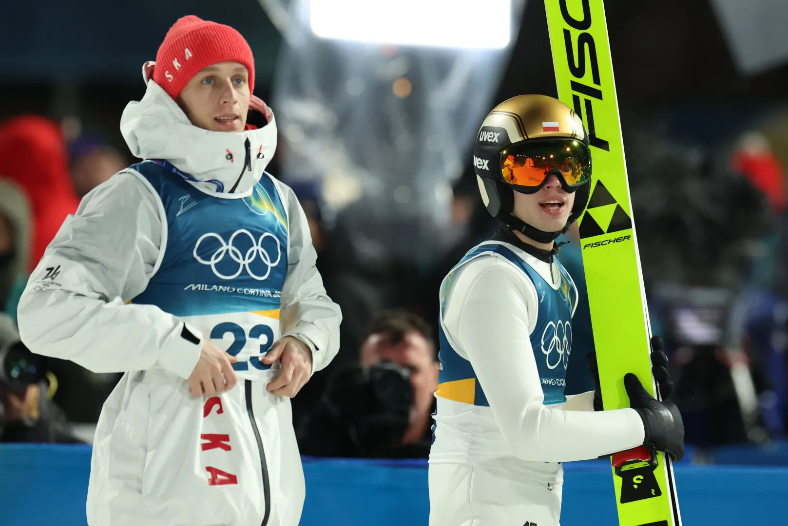 Paweł Wąsek (L) i Kacper Tomasiak, fot. PAP/Grzegorz Momot