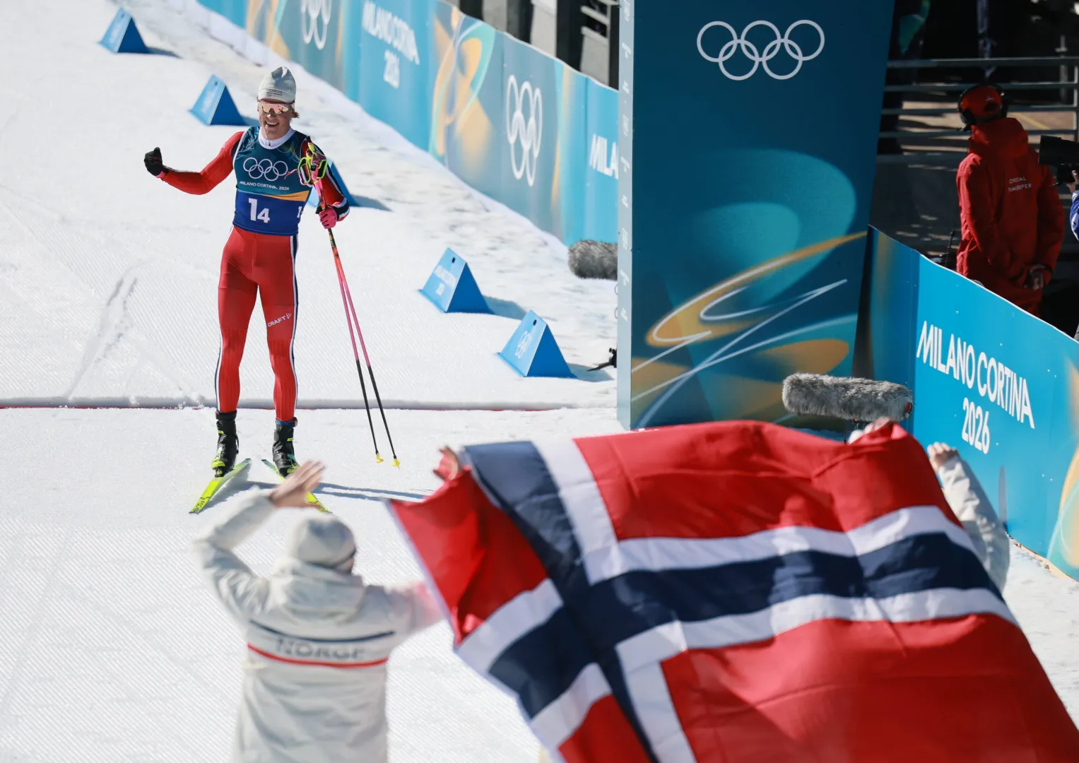  Johannes Hoesflot Klaebo, fot. PAP/EPA/HANNIBAL HANSCHKE