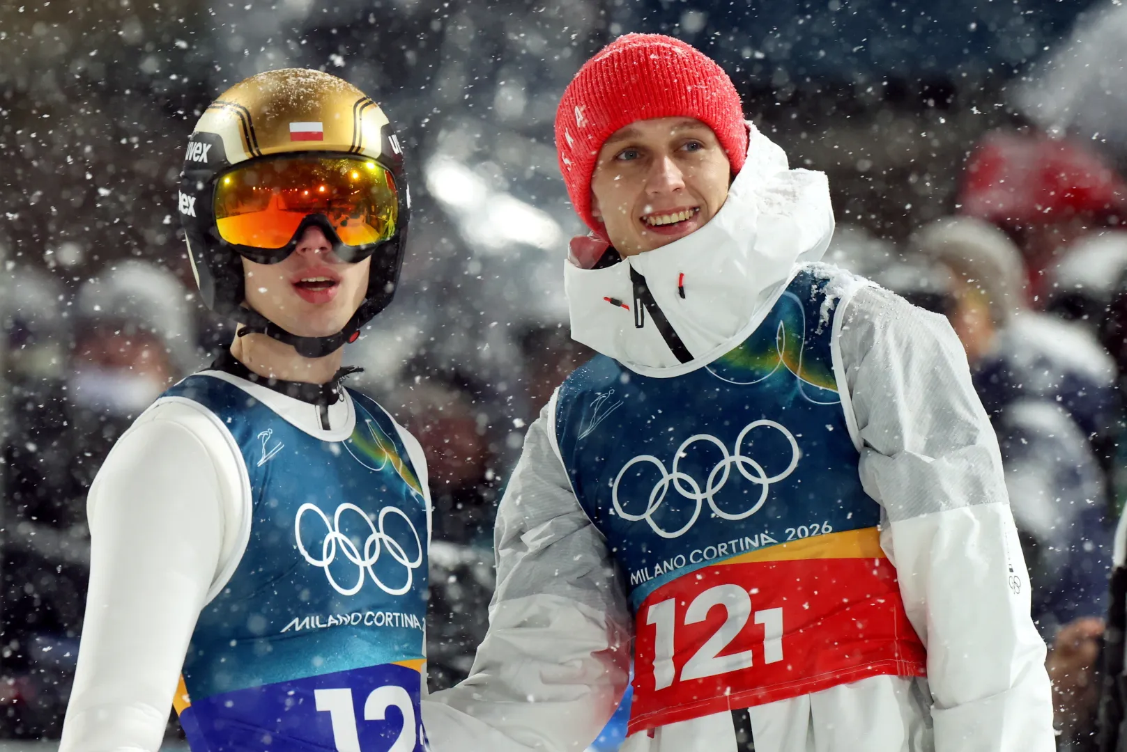 Kacper Tomasiak i Paweł Wąsek. Fot. PAP/Grzegorz Momot