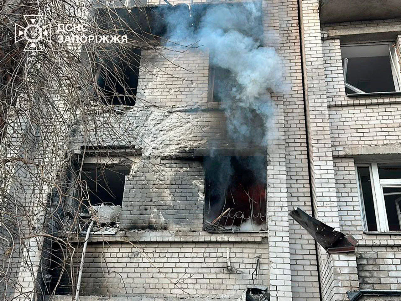 Fedorow: Rosjanie uderzyli w szpital położniczy w Zaporożu. Fot. FB/ДСНС України