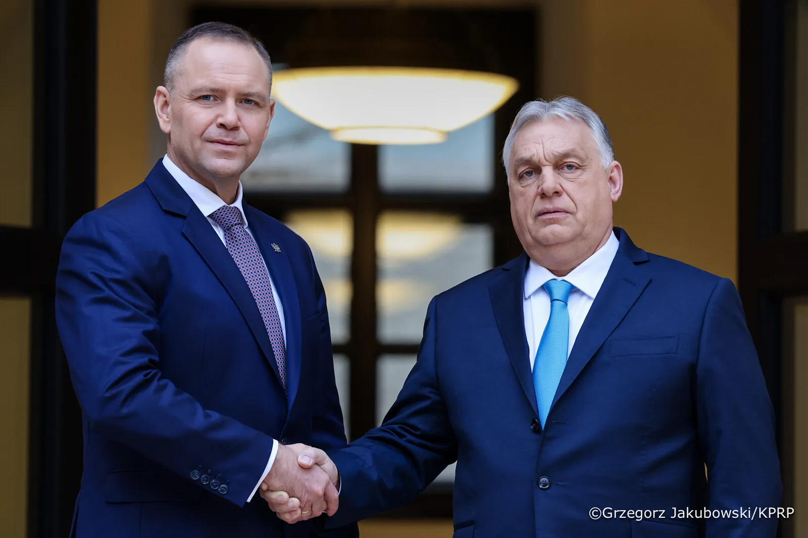Кароль Навроцький та Віктор Орбан. Fot. Grzegorz Jakubowski/KPRP