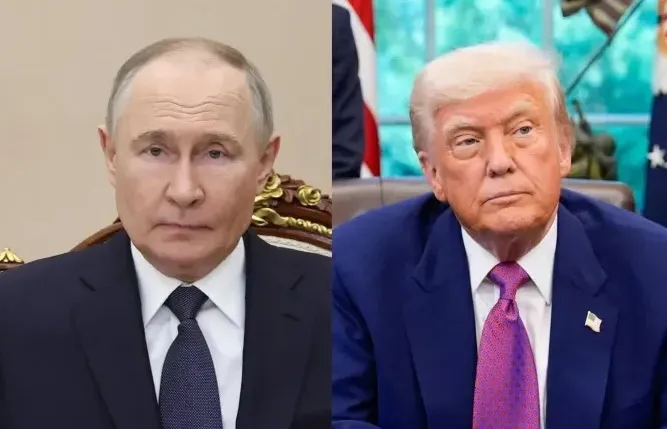 Władimir Putin i Donald Trump Fot. PAP/EPA/ALEXANDER KAZAKOV/SPUTNIK/KREMLIN POOL/POOL/TERESA SUAREZ