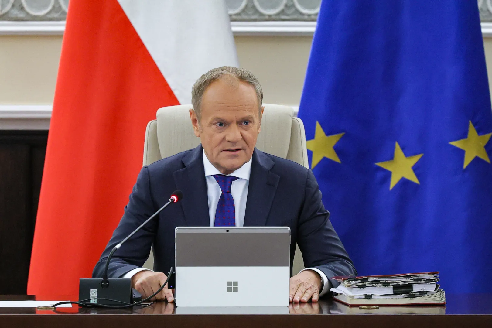Premier Donald Tusk Fot. PAP/Paweł Supernak