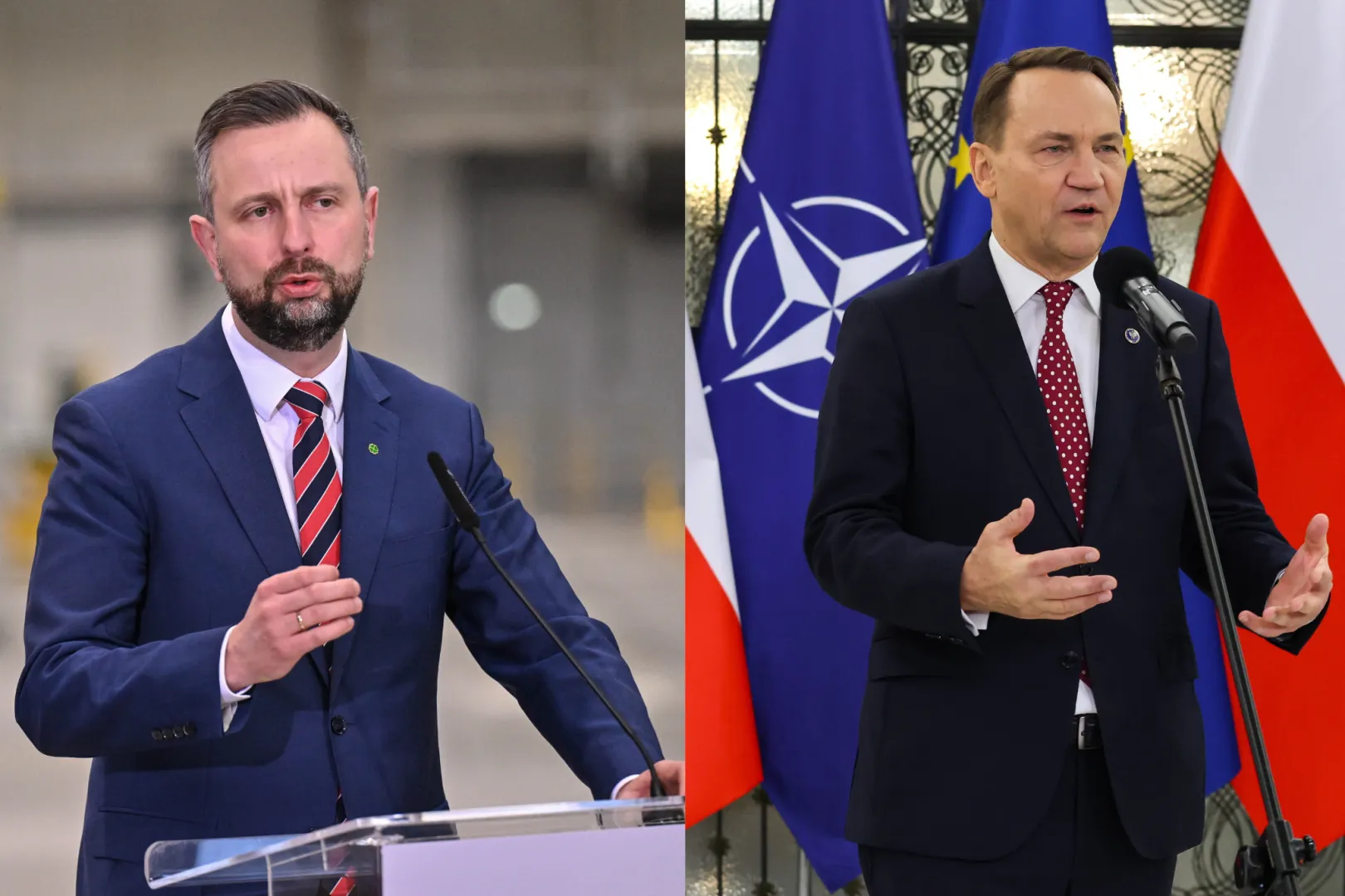 Władysław Kosiniak-Kamysz (L) i Radosław Sikorski (P). Fot. PAP/Piotr Polak/Albert Zawada