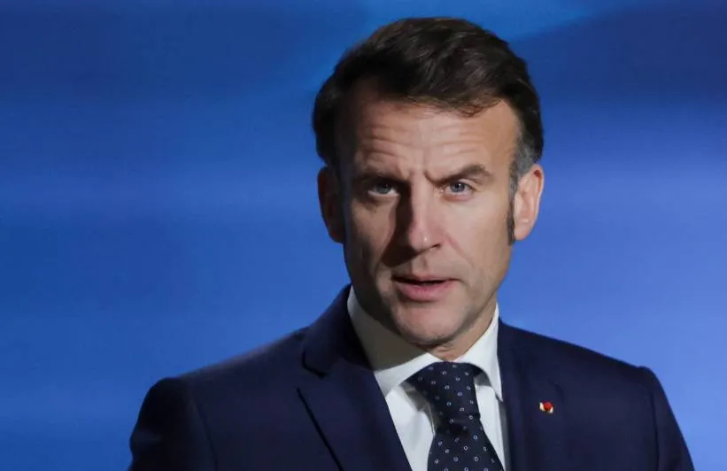 Emmanuel Macron Fot. PAP/EPA/OLIVIER MATTHYS