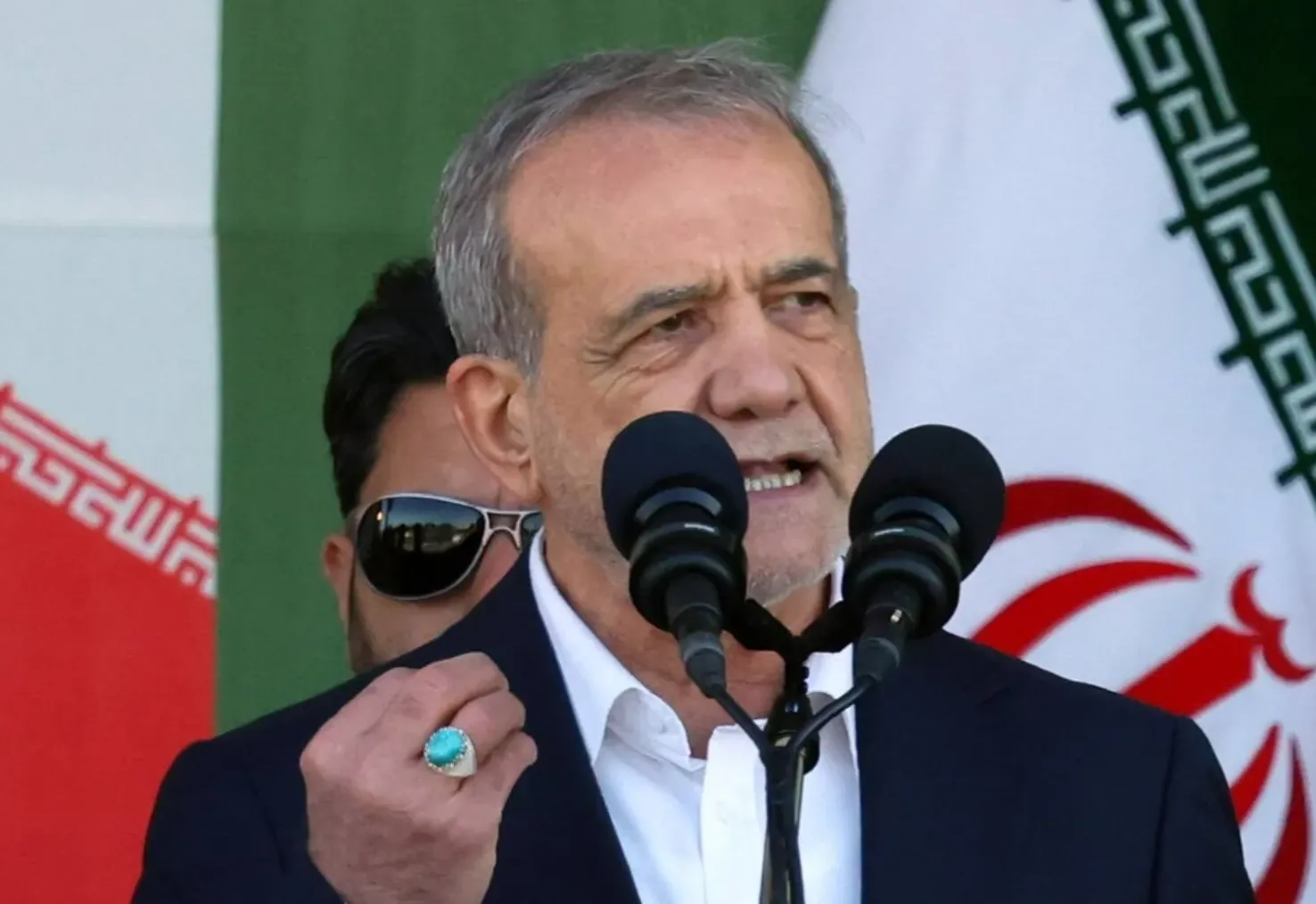 Prezydent Irany Masoud Pezeszkian. Fot. PAP/EPA / ABEDIN TAHERKENAREH