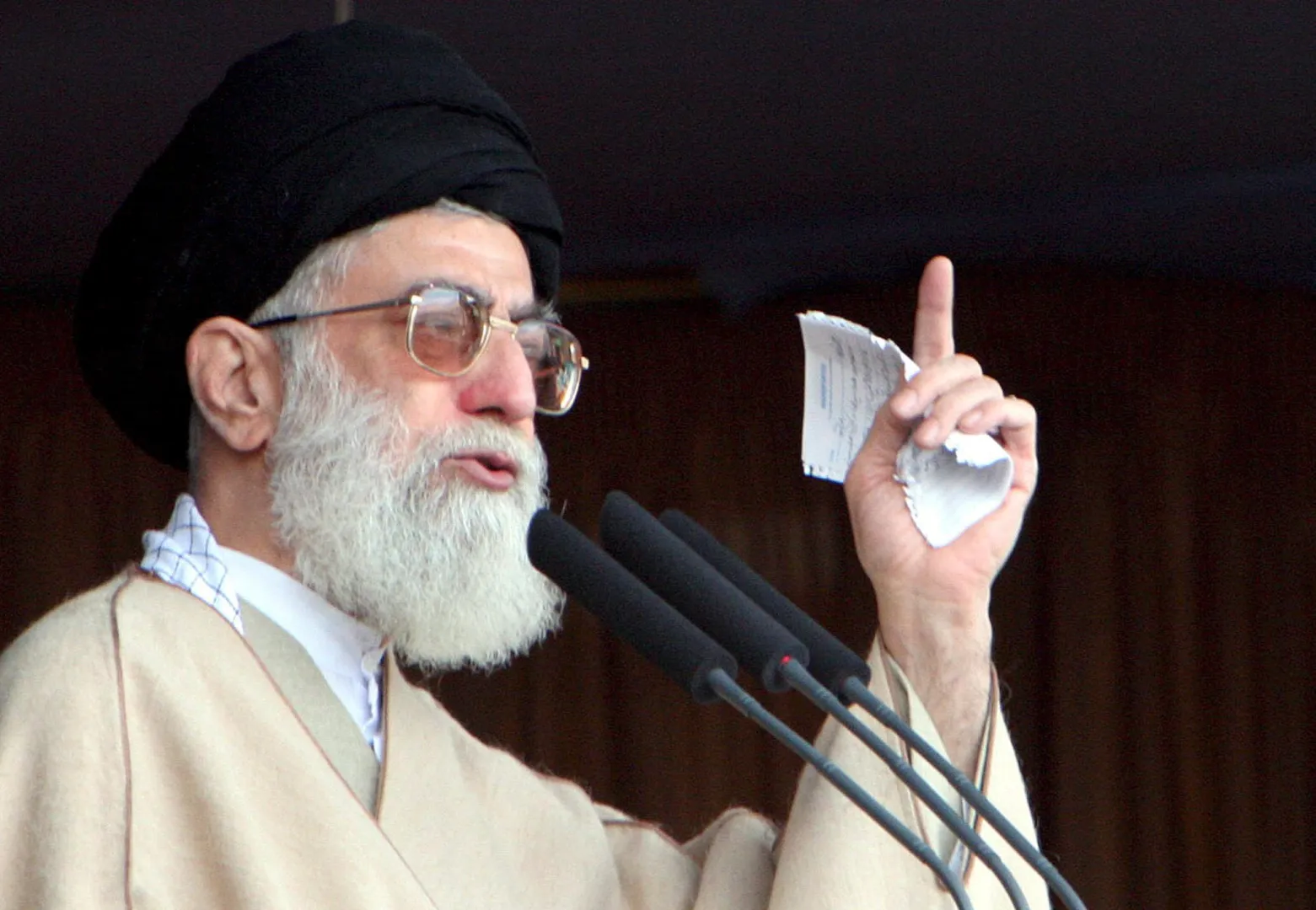 Ajatollah Ali-Chamenei. Fot. PAP/EPA/ABEDIN TAHERKENAREH