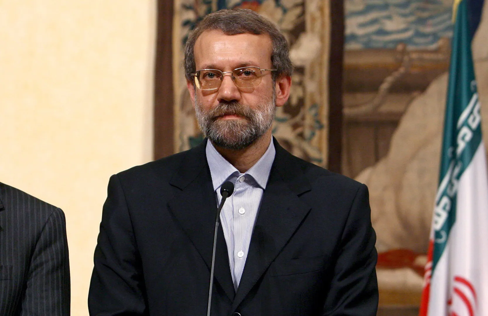 Sekretarz irańskiej Najwyższej Rady Bezpieczeństwa Narodowego Ali Laridżani. Fot. PAP/EPA/ETTORE FERRARI