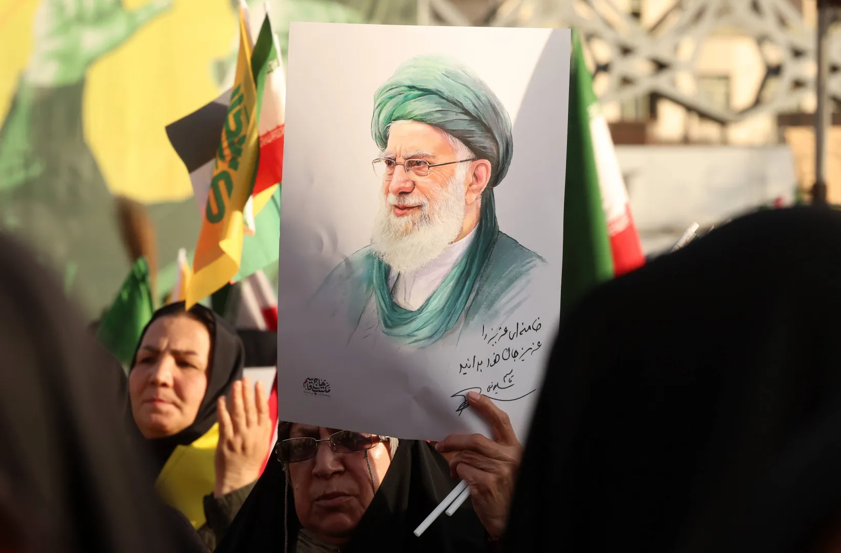  Protesty w Iranie po śmierci ajatollaha Ali Chameniego. Fot. PAP/ EPA/ABEDIN TAHERKENAREH