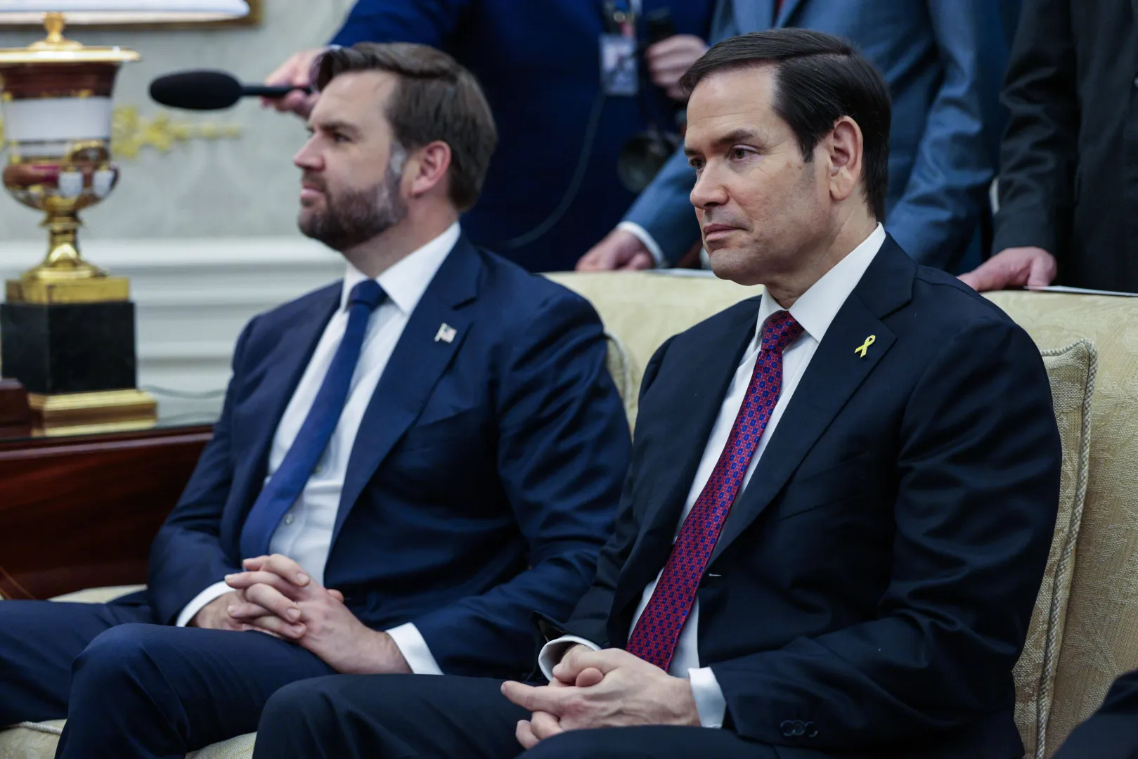 Wiceprezydent USA J.D. Vance i sekretarz stanu Marco Rubio. Fot. PAP/EPA/SHAWN THEW / POOL