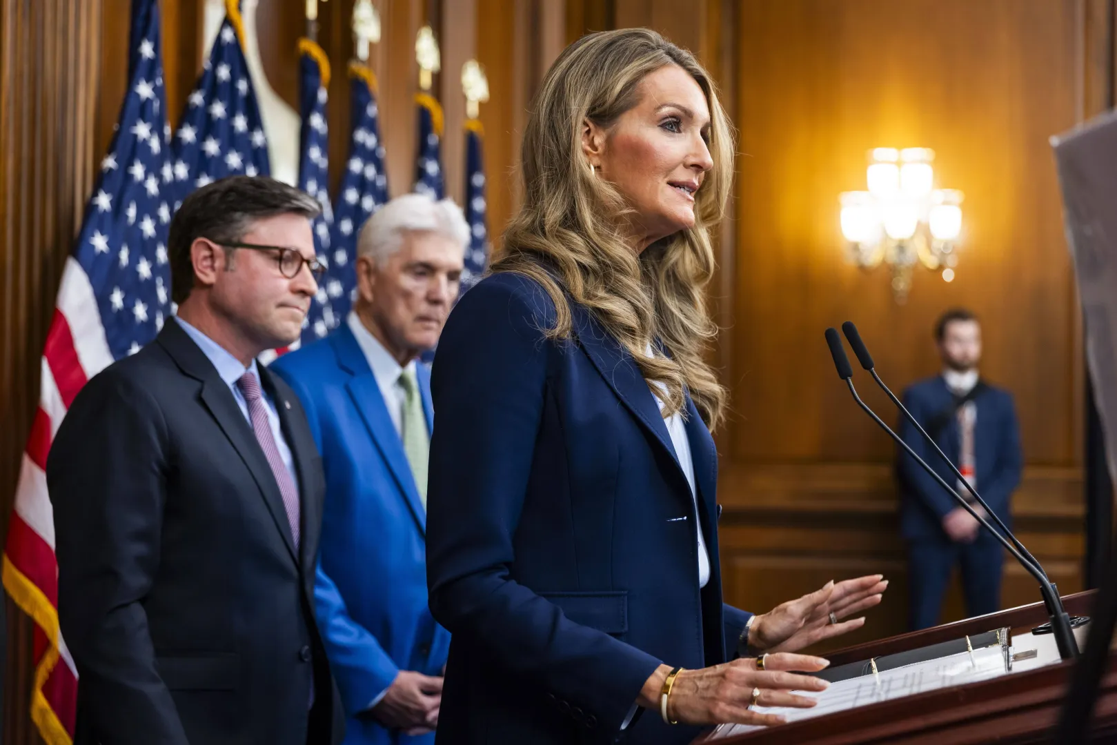 Szefowa administracji prezydenta USA Donalda Trumpa ds. małych przedsiębiorstw Kelly Loeffler. Fot. PAp/EPA/JIM LO SCALZO