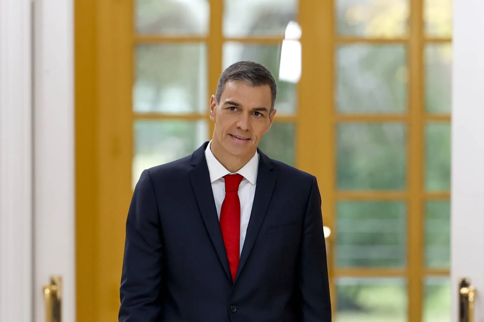 Premier Hiszpanii Pedro Sanchez. Fot. PAP/EPA/J.J.Guillen