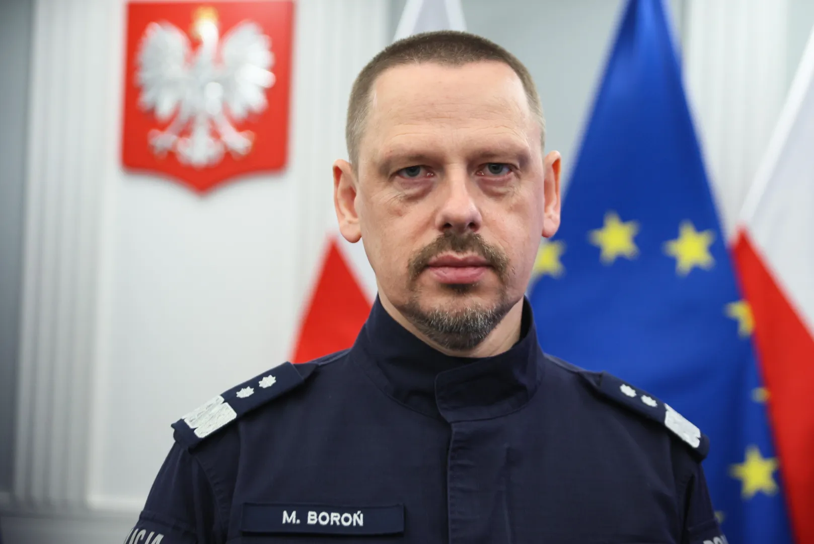 Komendant główny Policji gen. insp. Marek Boroń. Fot. PAP/Leszek Szymański