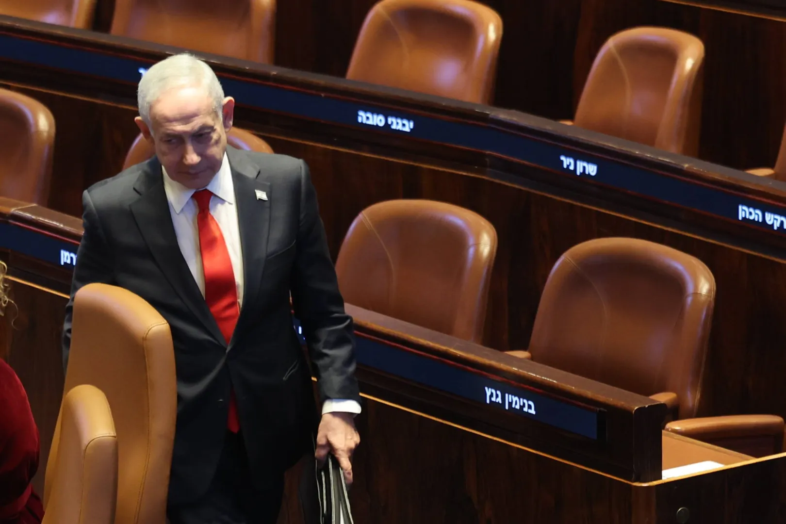 Benjamin Netanjahu, fot. PAP/EPA/ABIR SULTAN