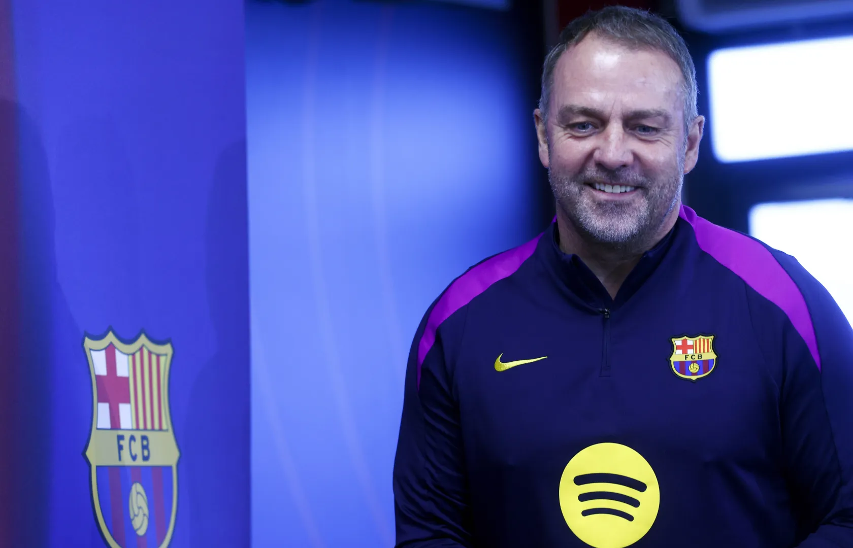 Trener FC Barcelony Hansi Flick, Fot. EPA/Quique Garcia