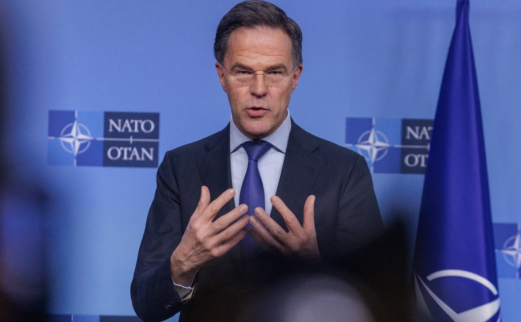 Mark Rutte Fot. PAP/EPA/OLIVIER MATTHYS