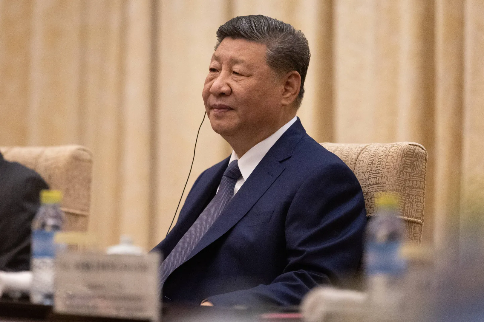 Przywódca Chin Xi Jinping. Fot. PAP/EPA/JESSICA LEE / POOL