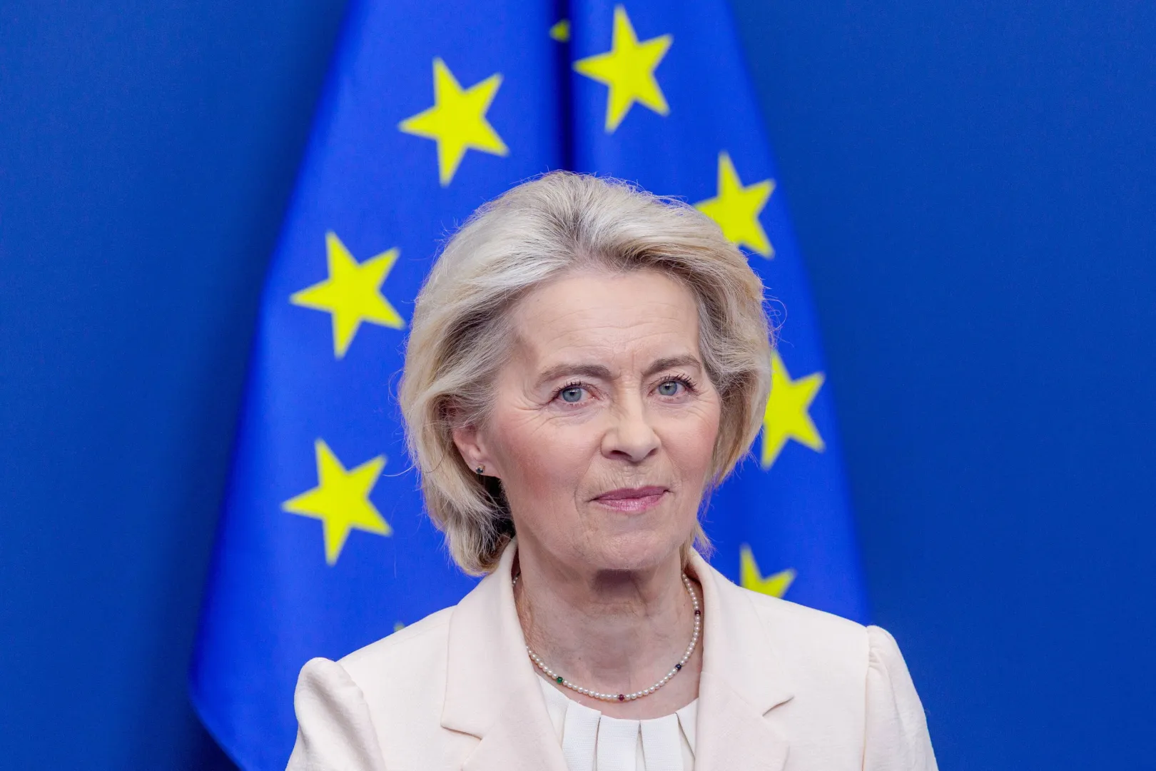 Ursula von der Leyen. Fot. PAP/EPA/OLIVIER MATTHYS 