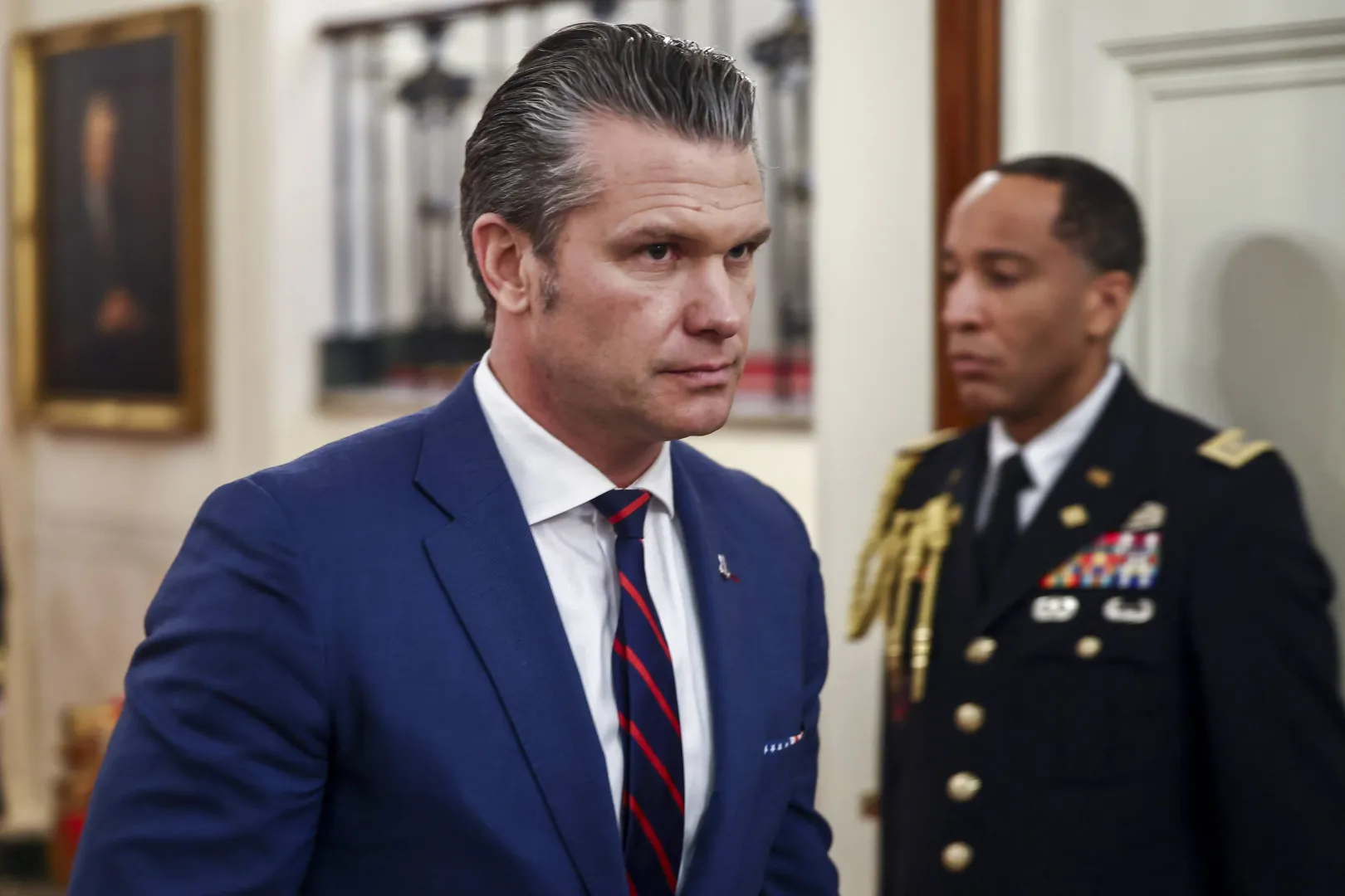 Szef Pentagonu Pete Hegseth. Fot. PAP/EPA/JIM LO SCALZO