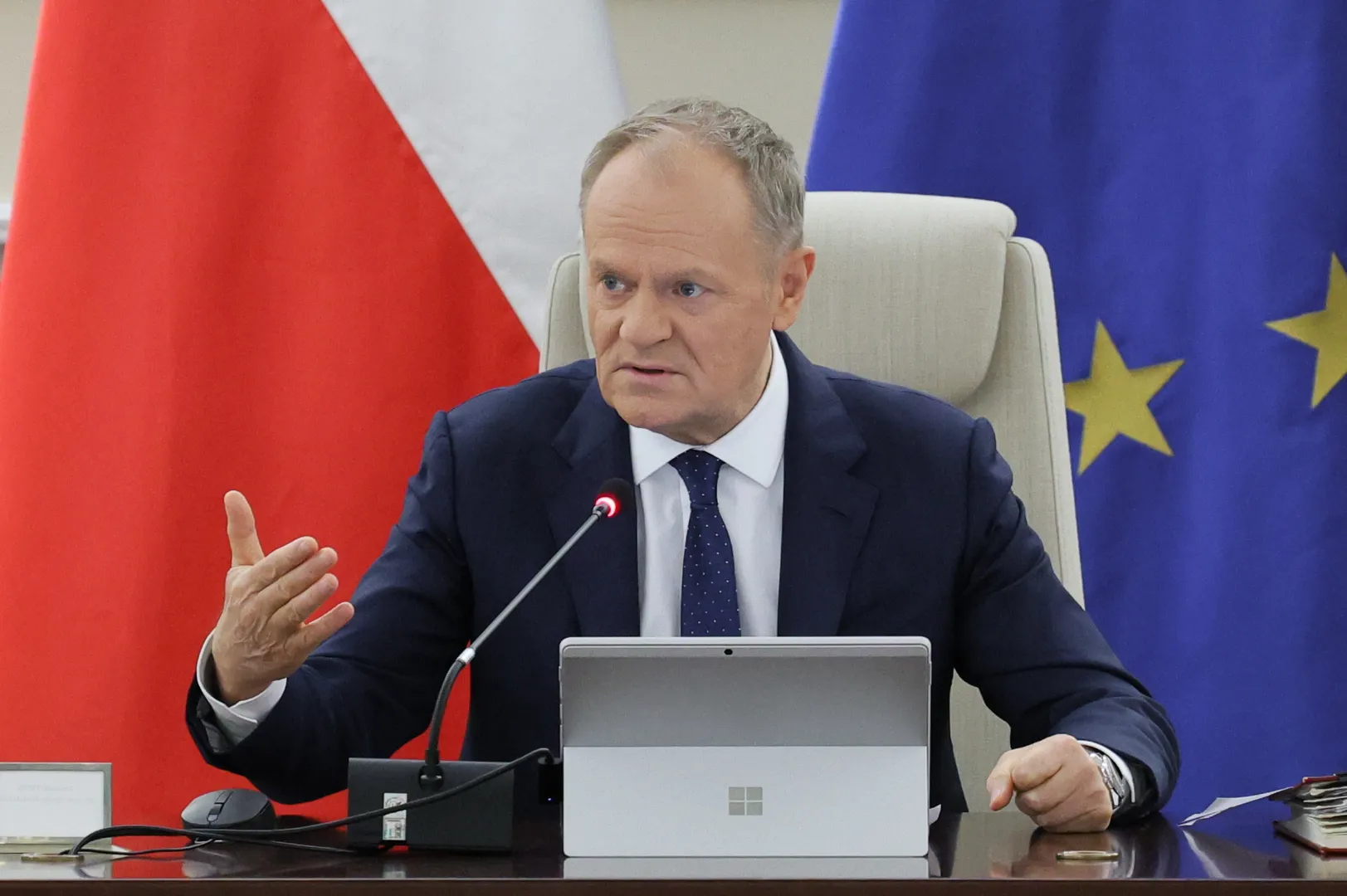 Premier Donald Tusk. Fot. PAP/Paweł Supernak