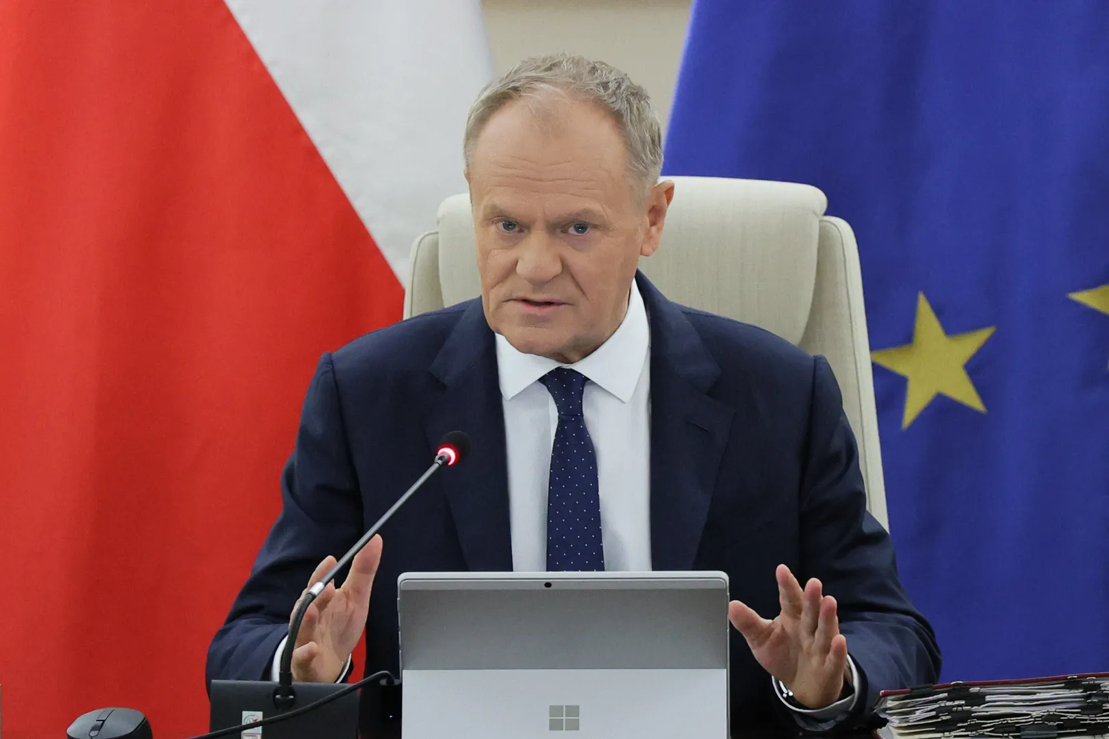 Premier Donald Tusk. Fot. PAP/Paweł Supernak