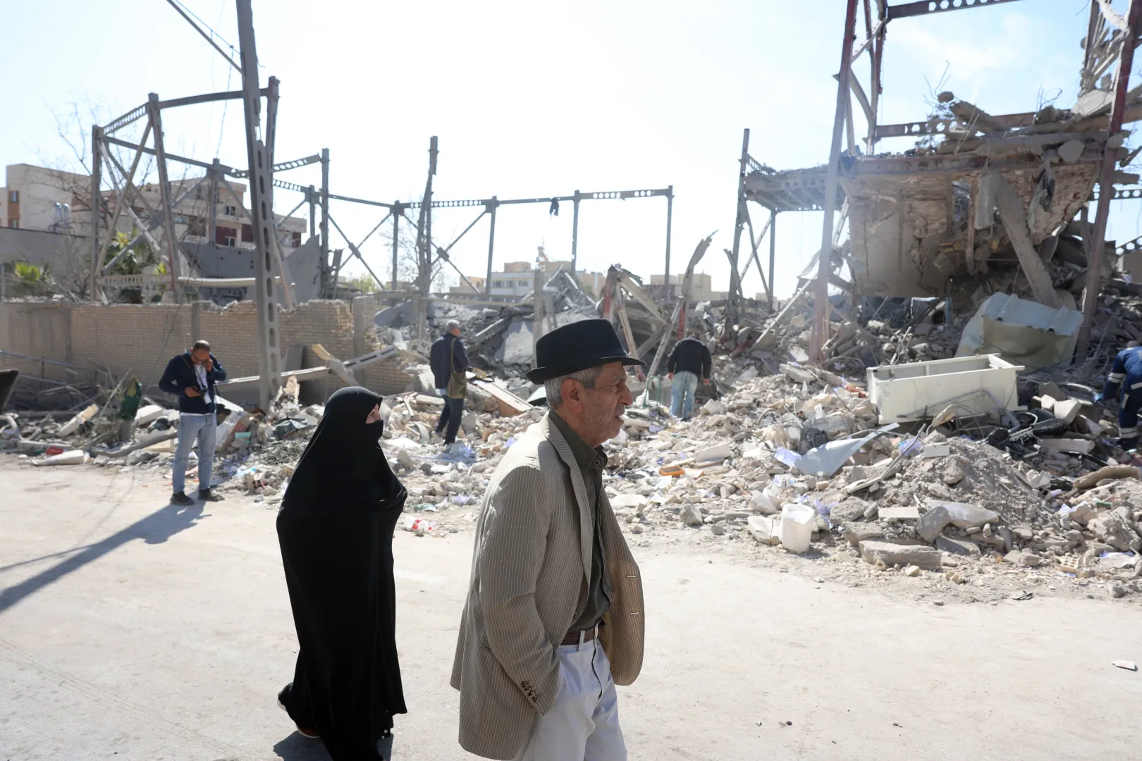 Naloty na Teheran. Fot. PAP/EPA/ABEDIN TAHERKENAREH