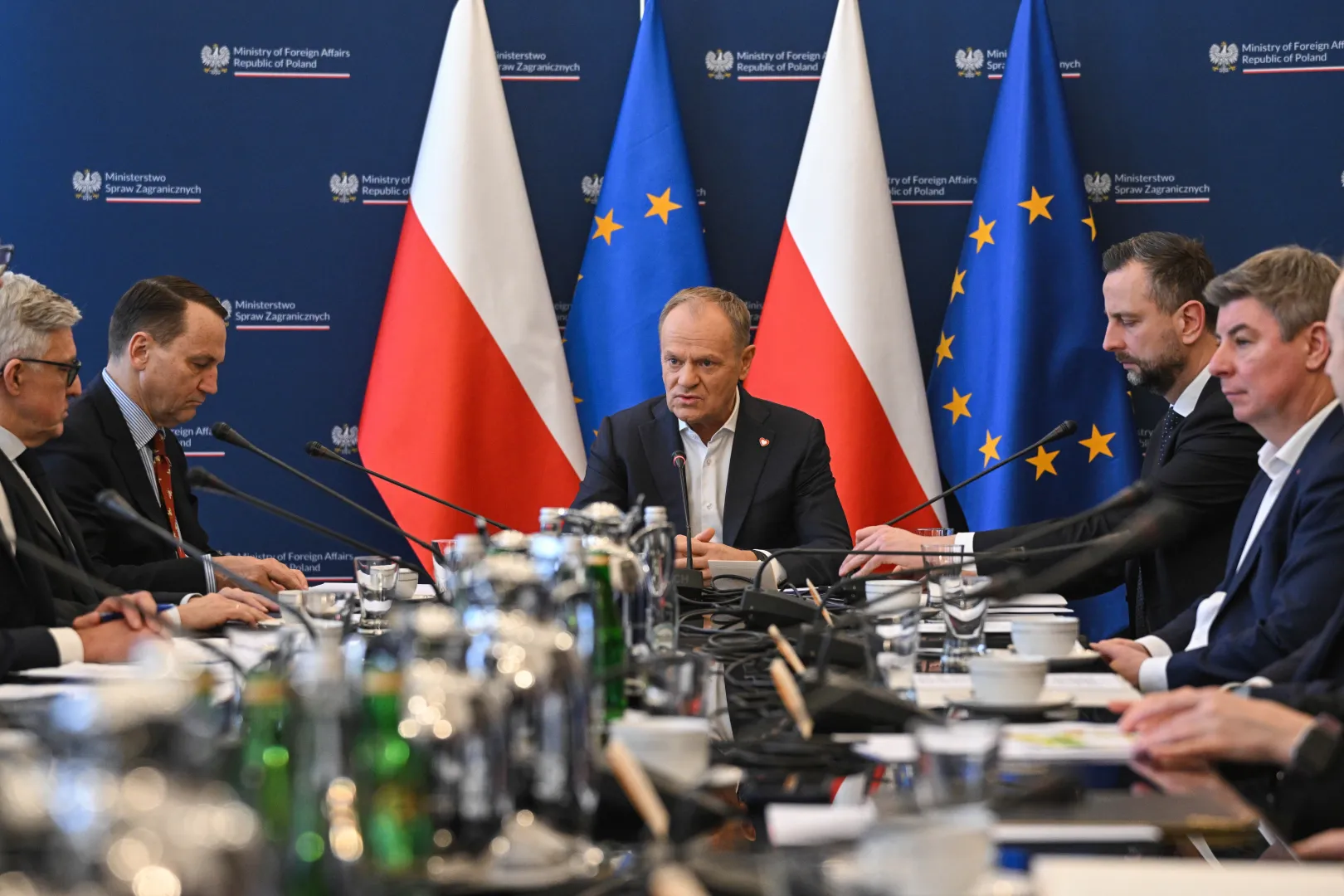 Spotkanie Zespołu Koordynacyjnego w sprawie sytuacji na Bliskim Wschodzie Fot. PAP/Radek Pietruszka