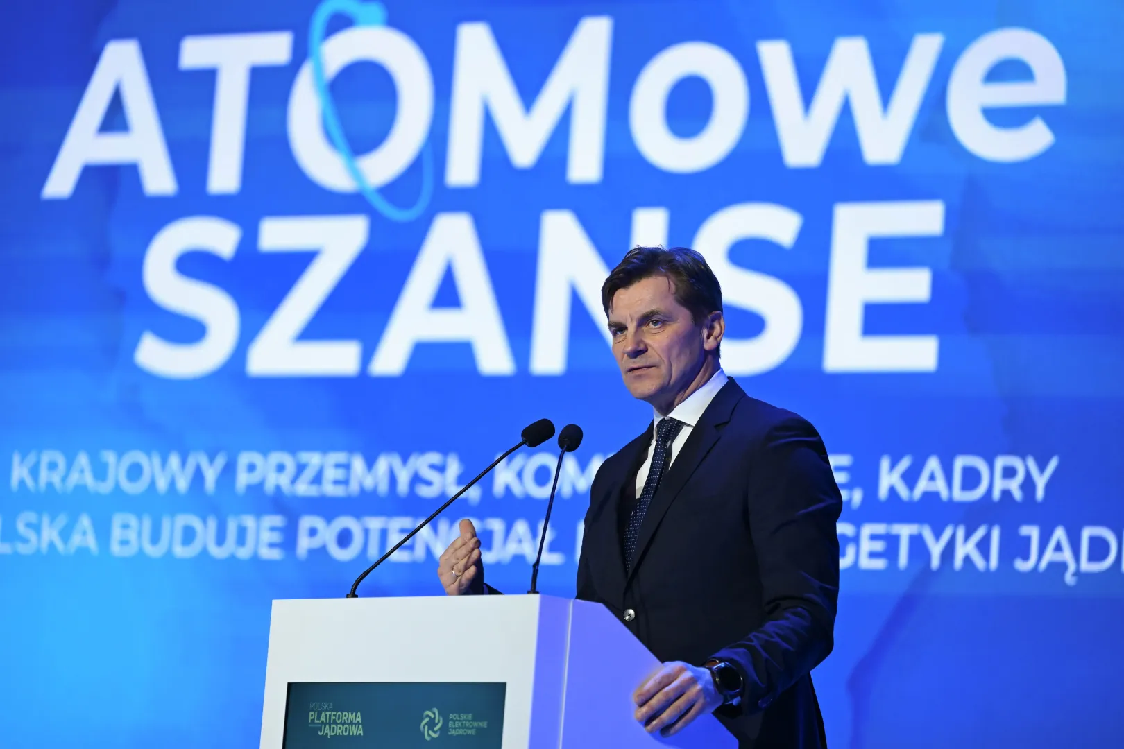 Prezes Polskich Elektrowni Jądrowych (PEJ) Marek Woszczyk. Fot. PAP/Adam Warżawa